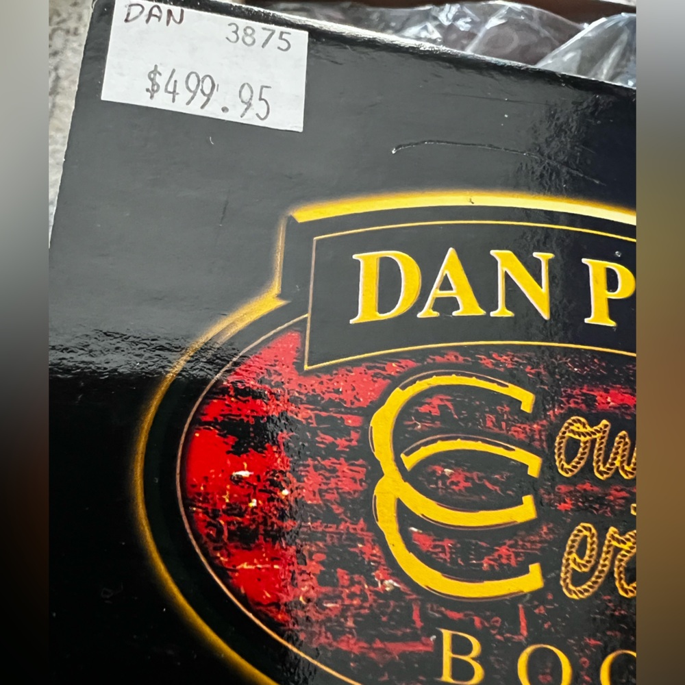 ***SOLD~~~~~>NWT Dan Post Dillinger Full Quill Ostrich Square Toe Cowboy Boots - Picture 13 of 15